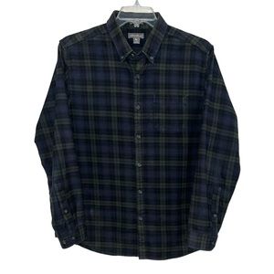 Eddie Bauer Men’s Classic Slim Fit Plaid Flannel Shirt Size L Long Sleeve